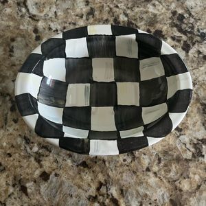 EUC Courtly Check Enamel Soap Dish Mackenzie-Childs